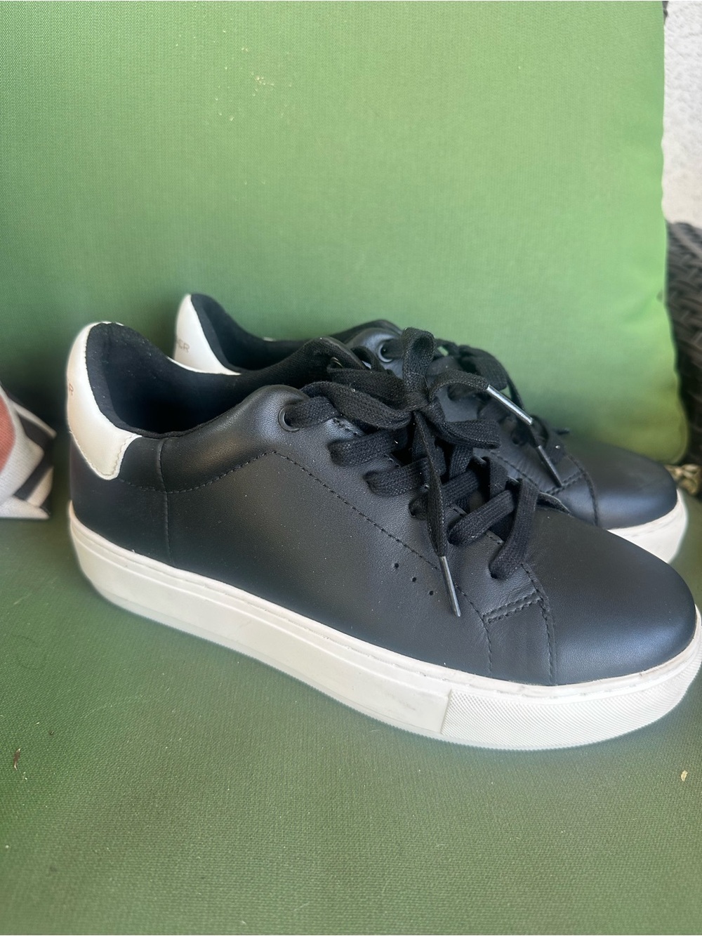 Kurt Geiger Black and White Low-Top Sneakers